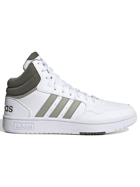 Adidas Hoops 3.0 Ανδρικά Sneakers Λευκά