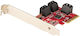 StarTech Κάρτα PCIe σε 6 θύρες SATA