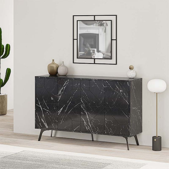 Sideboard Giacomo Wooden GP037-0008 3 Black 123x35x77.4cm