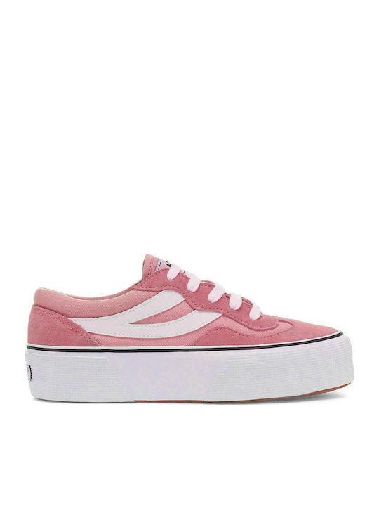 Superga 3041 Revolley Flatforms Sneakers Pink
