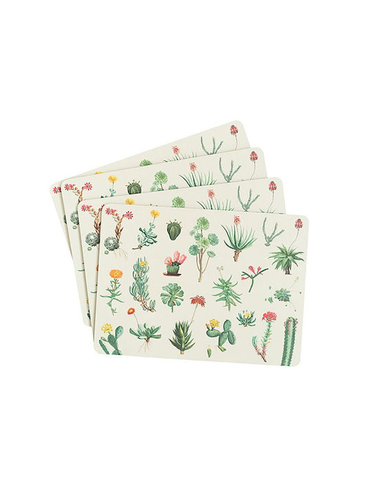 Grupo Erik Botanical Cacti by Kokonote Σουπλά από Φελλό Πολύχρωμο 29x20cm 4τμχ