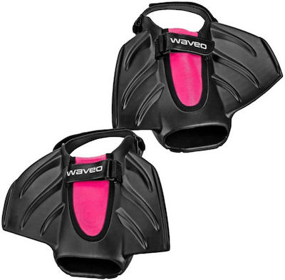 Waveo Βατραχοπέδιλα Κολύμβησης Κοντά Swim Fins Black-Pink