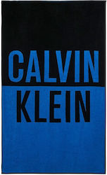Calvin Klein Πετσέτα Θαλάσσης Βαμβακερή Μπλε