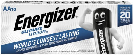 Energizer Ultimate Lithium Baterie AA 1.5V De Unică Folosință (High Performance) 10 Bucăți