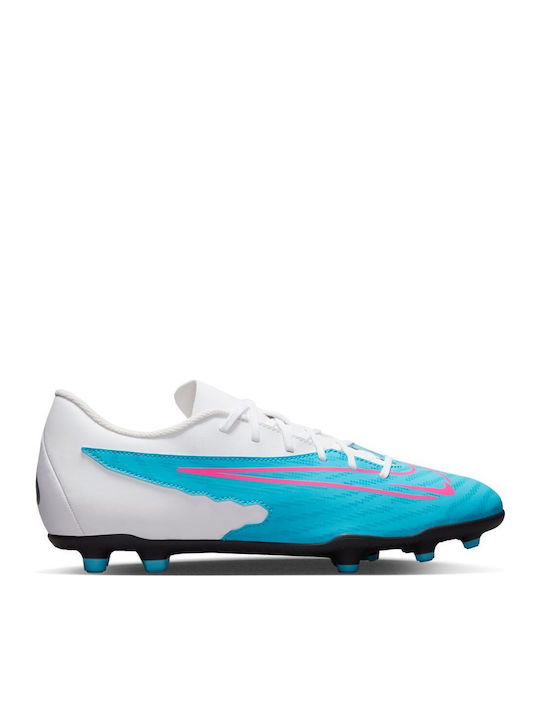 Nike Phantom GX Club Fußballschuhe mit Stollen Baltic Blue / White / Laser Blue / Pink Blast