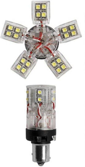Simoni Racing Lămpi Autoturismului P21/5W-BAY15D-1157 LED Roșu 12V 1buc