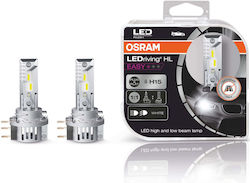 Osram Lămpi Autoturismului Ledriving Hl Easy H15 LED 6000K Alb rece 12V 16.5W 2buc