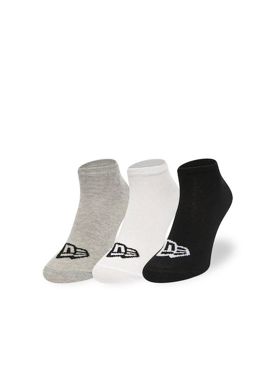 New Era Men's Socks White/Black/Grey 3Pack