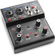 Vonyx VMM301 172.642 Combiner Analogic 3.0 Canale cu Putere Fantomă & 2 Intrări XLR & Bluetooth