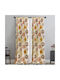 La Maison Blanche Curtain with Pencil Pleat Matt Orange 145x275cm