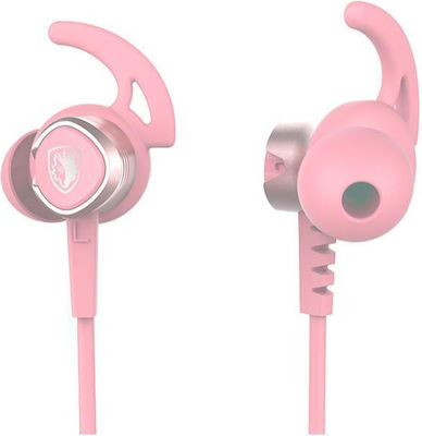 Sades Wings 20 In Ear Gaming Headset with Connection 3.5mm Pink