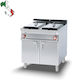 Lotus Elektrische Fritteuse Doppel 400V 31.8kW Kapazität 2x18lt 80x70.5x90cm