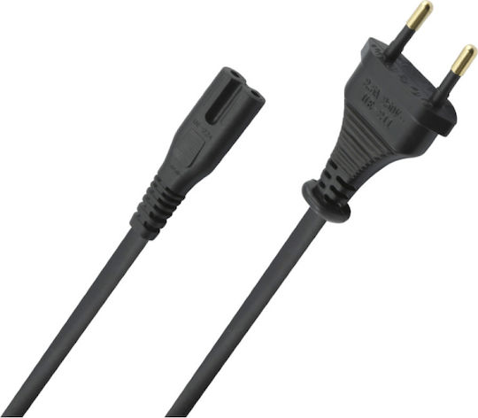 Oehlbach Powercord Euro - IEC C7 Cable 5m Black (D1C17048)