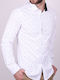 Kedi men's shirt with patterns White