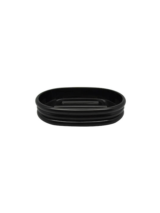 Ankor Plastic Soap Dish Countertop Black