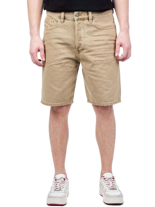 Men's Shorts Jeans Beige