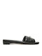 Alaina Women's Flat Sandals in Black Color