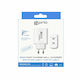 Prio Charger Without Cable with 2 USB-C Ports 30W Power Delivery Whites