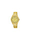 Q&Q Men's Watch 38mm Battery with Gold Metal Bracelet