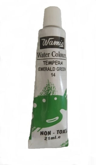 Wamio Tempera Paints 14 Emerald Green in Tube 21ml 1pcs