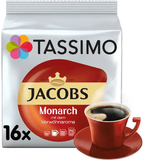Tassimo Κάψουλες Espresso Monarch Συμβατές με Μηχανή Tassimo 16caps
