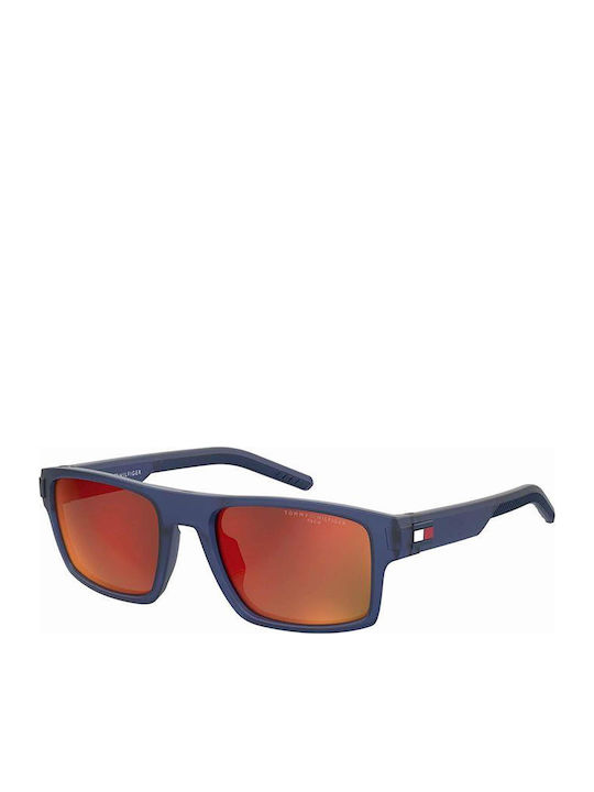 Tommy Hilfiger Men's Sunglasses with Navy Blue Horn-Rimmed Frame