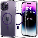 Spigen Ultra Hybrid (MagFit) Plastic / Silicone Back Cover Durable Deep Purple (iPhone 14 Pro Max)