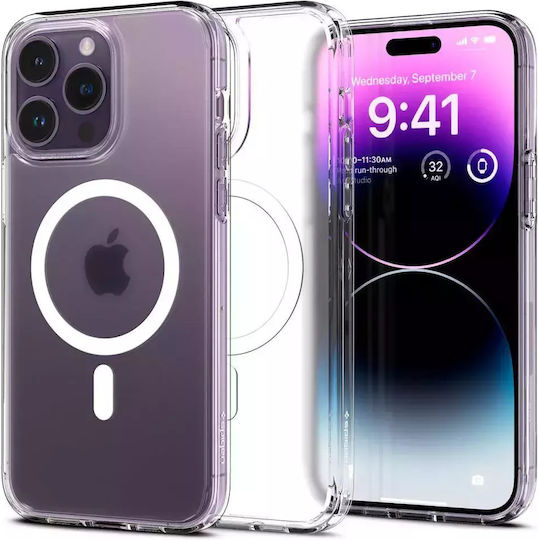 Spigen Ultra Hybrid (MagFit) Umschlag Rückseite Kunststoff 2mm Frost Clear (iPhone 14 Pro)