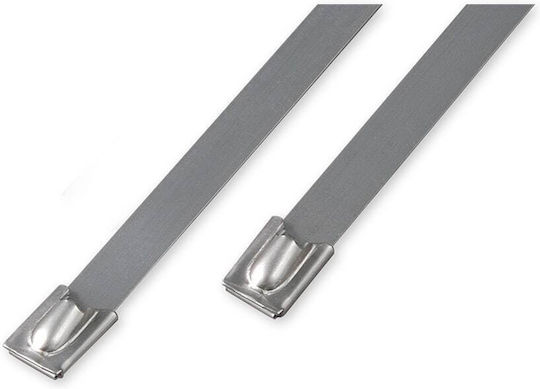 Benman Cable Ties Plastic 300mm x 4.5mm in Silver Colour (100 pcs)