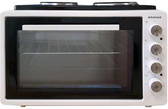 Snaige SN-4237HP W Ηλεκτρικό Φουρνάκι 37lt με 2 Εστίες