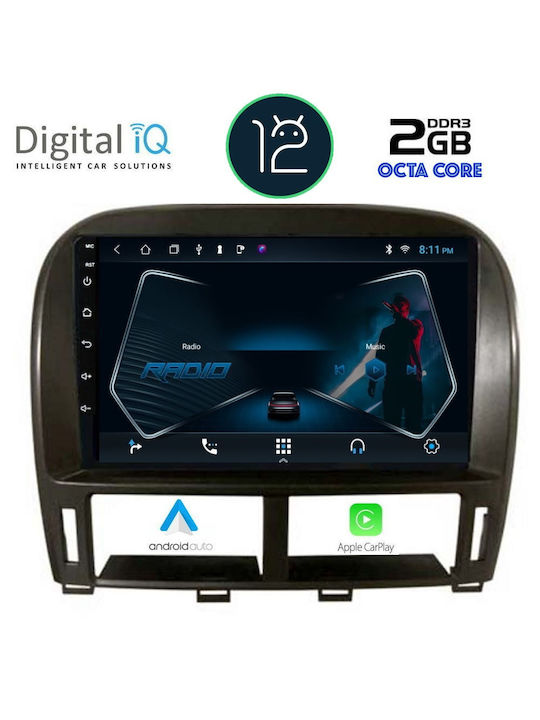 Digital IQ Sistem Audio Auto pentru Jaguar XF Lexus LS - Magazin online / LX LS 430 - XF 430 2000-2006 (Bluetooth/USB/AUX/WiFi/GPS/Apple-Carplay/Partitură) cu Ecran Tactil 9"