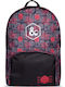Difuzed Dungeons and Dragons School Bag Backpack Elementary, Elementary Gray