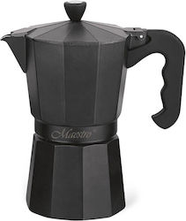 Maestro MR-1666-6 Espressokocher für den Herd 6 Tassen Schwarz