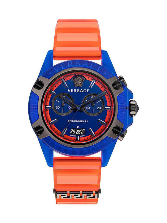 Versace Icon Active Uhr Batterie mit Kautschukarmband