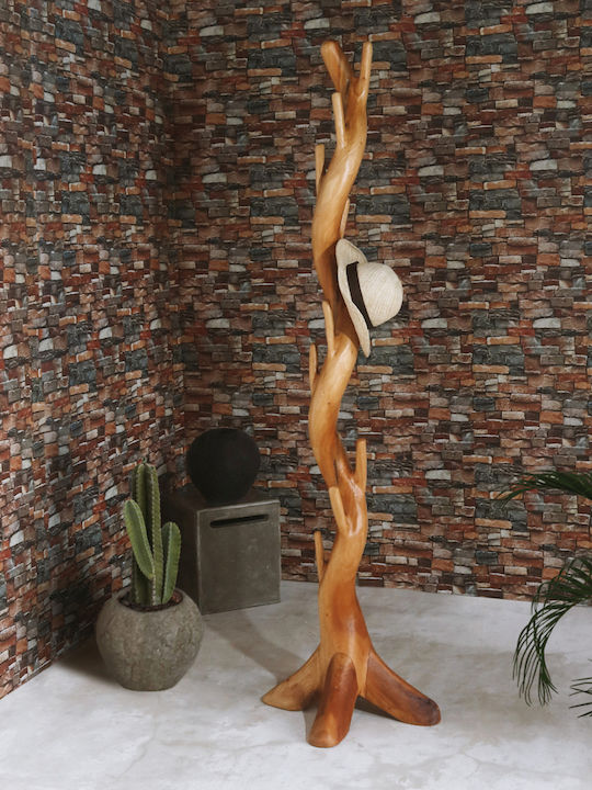 Freebox Massiv Suar Freistehender Kleiderständer Hölzernes Braun 40x40x200cm