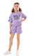 Εβίτα Kids Set with Shorts Summer 2pcs Lilac