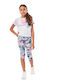 Εβίτα Kids Set with Leggings Summer 2pcs White