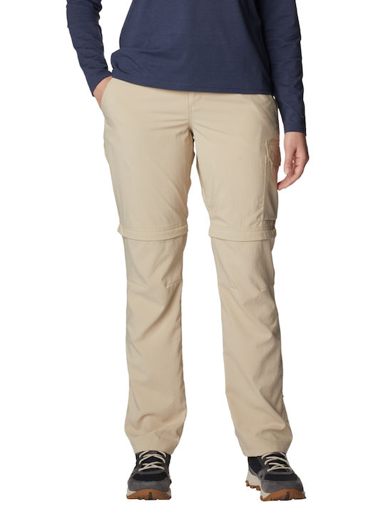 Columbia Silver Ridge Utility Convertible Women's Hiking Long Trousers Beige