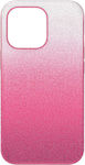 Swarovski High Umschlag Rückseite Kunststoff / Silikon Rosa (iPhone 13) 5650831