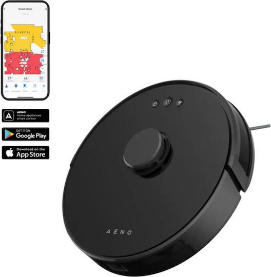 AENO RC3S Aspirator Robot cu Cartografiere Laser și Putere de Aspirație 2500Pa Negru