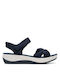 Clarks Arla Women's Fabric Ankle Strap Platforms Navy Blue