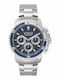 Versus by Versace Ανδρικό Ρολόι 45mm Μπαταρίας με Ασημί Ατσάλινο Μπρασελέ