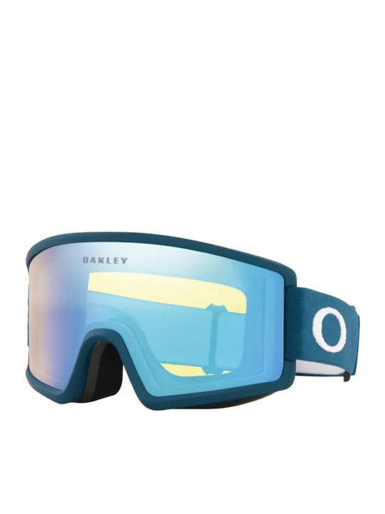 Oakley Ridge Line Ски & Сноуборд Маска Детска Жълт с Леща в Цвят Син