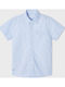 Kinder Polka Dot Hemd Kurzarm Hellblau