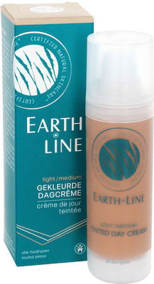 Earth Line Light/Medium Κρέμα Προσώπου Ημέρας με Χρώμα για Ενυδάτωση & Ατέλειες 35ml