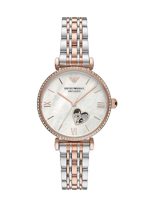 Emporio Armani Ceas de Damă cu Multicolor Brățară Metalică