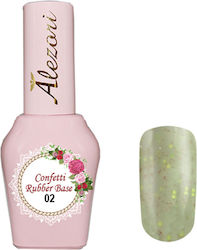 Alezori 02 Confetti Grundierung für Gel-Nagella...