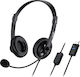 Genius HS-230U On Ear Căști Multimedia cu microfon și conexiune USB-A