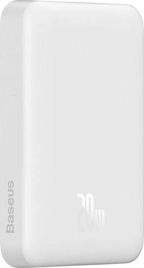 Baseus Magnetic Mini Overseas Edition MagSafe Power Bank 10000mAh 20W με Θύρα USB-C Power Delivery Λευκό