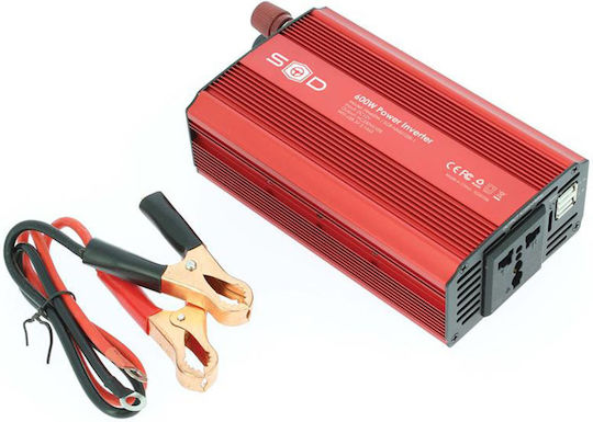 Swiss Drive Swiss Drive Invertor Auto 600W pentru Convertirea 12V DC în 230V AC cu 2xUSB
